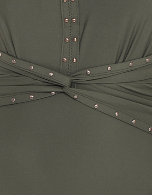 Magicsuit - Riveted Diana High Neck Tummy Control Swimsuit