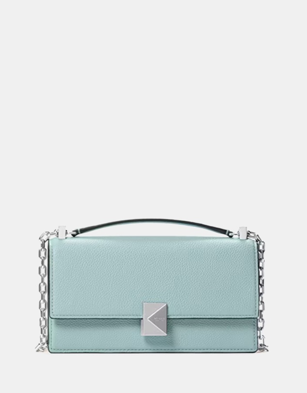 Kate Spade - Deco Pebbled Leather Mini Flap Chain Crossbody