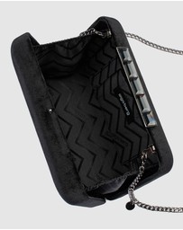 Olga Berg - Bess Velvet Clutch