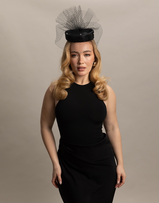 Morgan & Taylor - Prue Fascinator in Black