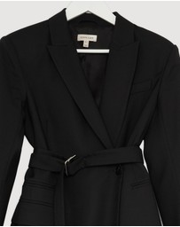 Revibe - Repaired Shona Joy Castro Belted Blazer - AU 6