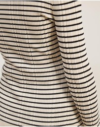 Atmos&Here - Noa Button Front Striped Cardigan