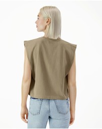 American Apparel - Heavyweight Garment Dyed Women's Muscle T-Shirt