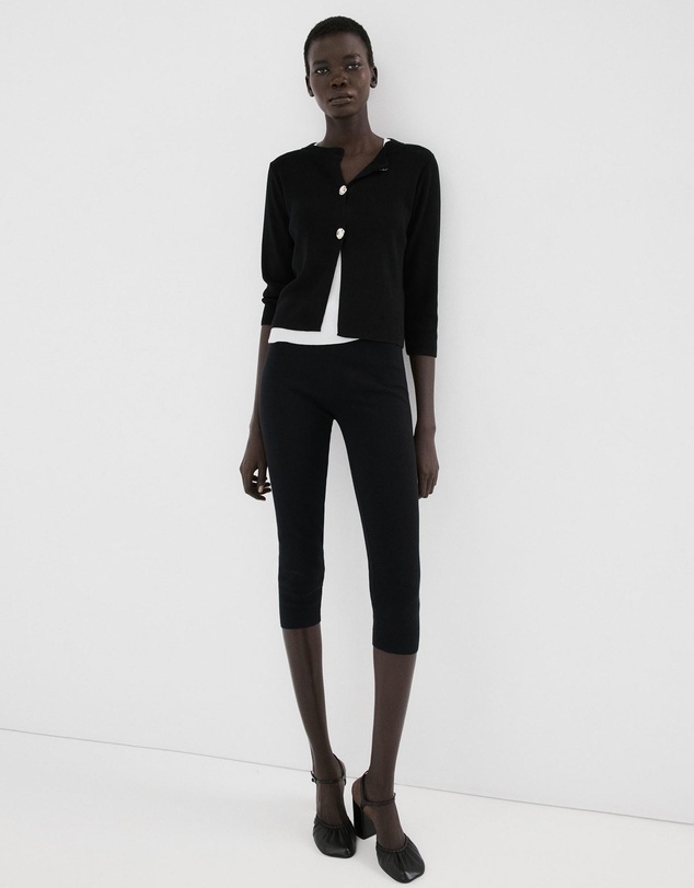 M.N.G - Knitted Cardigan With Jewel Button