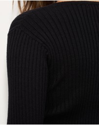 Dazie - Tessa Cropped Knit Cardigan