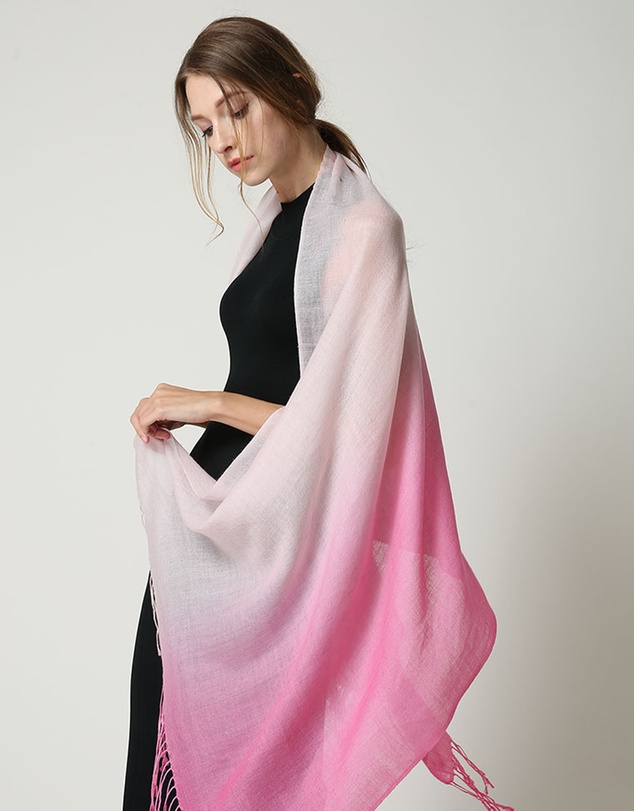 Ozwear Connection Uggs - Ugg 100% Merino Wool Tie Dye Scarf Pink and Rose