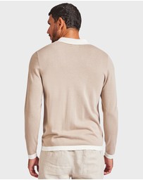 Academy Brand - Jackson Stripe LS Polo
