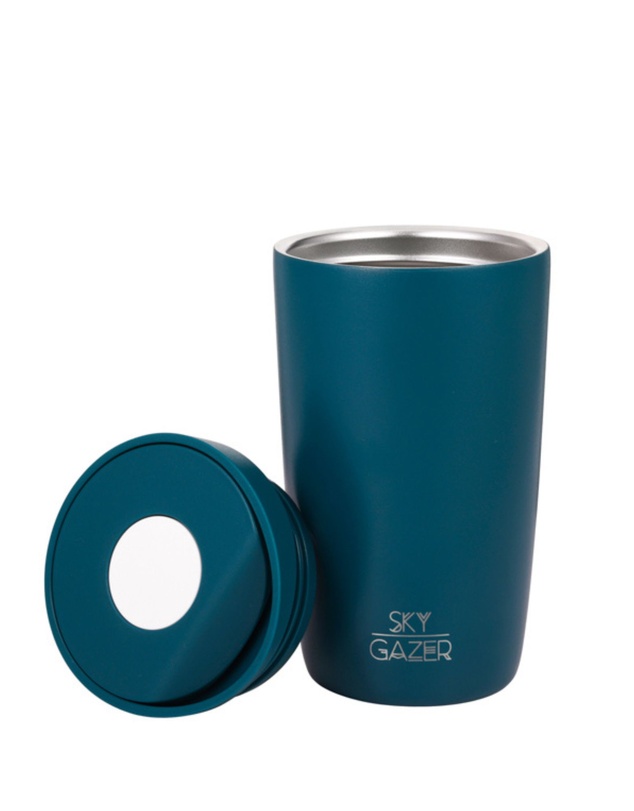 Sky Gazer - Click & Sip Insulated Coffee Cup- Navy