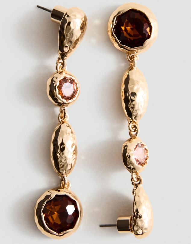 M.N.G - Crystal Pendant Earringss