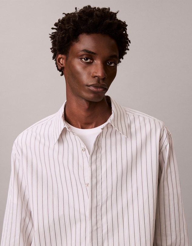 Calvin Klein - Stripe Relaxed Button-Down Shirt