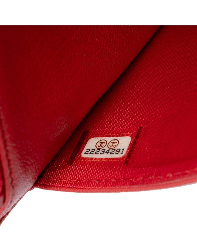 Pre-Loved by Azura Reborn - Pre-Loved Quilted Goatskin Diagonal Wallet On Chain