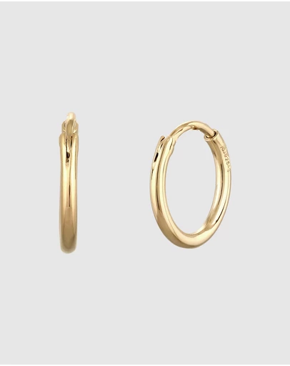 Elli Jewelry - Hoop Earrings in Gold-Plated 925 Silver