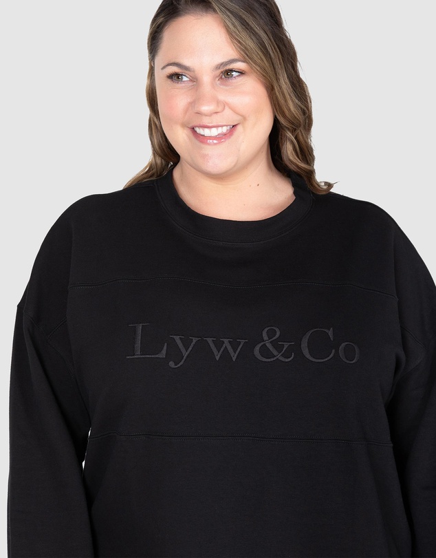Love Your Wardrobe - LYW & Co Embroidered Sweat Top