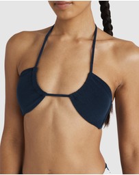RVCA - Womens Tezzy Solid Halter Bikini Top