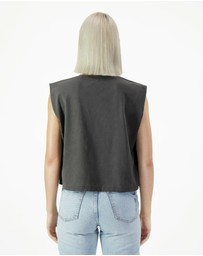American Apparel - Heavyweight Garment Dyed Women's Muscle T-Shirt