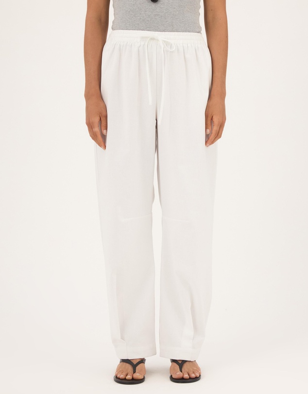 Atmos&Here - Clara Linen Blend Barrel Leg Pants