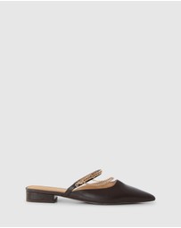 Belle & Bloom - On The Go Leather Flat