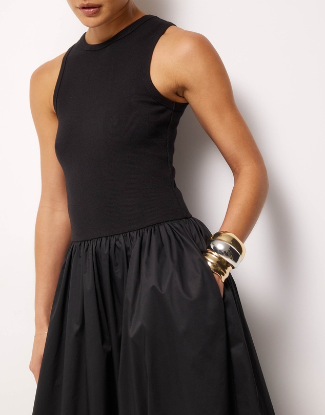 AERE - Avalon Bubble Hem Midi Dress