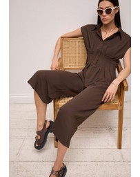 NEXT - Corset Detail Short Sleeve Jumpsuit