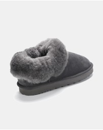 AusWooli Ugg Boots - Coogee Sheepskin Cozy Ankle Slippers