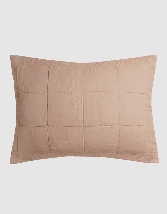 Bambury - Linen Quilted Pillow Sham