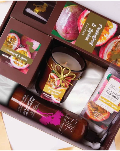 Silk Oil of Morocco - Silk Luxe Day Spa Collection Hamper - Passion Fruit & Lychee