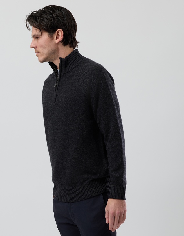 Wayver - Half Zip Wool Blend Knit