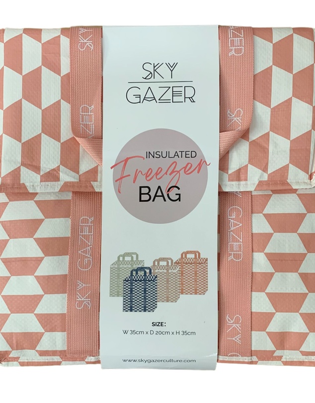 Sky Gazer - Insulated Freezer Shopping Bag - Pink