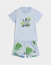 adidas Originals - AOP Regular Shorts Tee Set - Babies-Kids