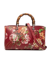 Pre-Loved by Azura Reborn - Pre-Loved Medium Calfskin Blooms Bamboo Shopper Satchel