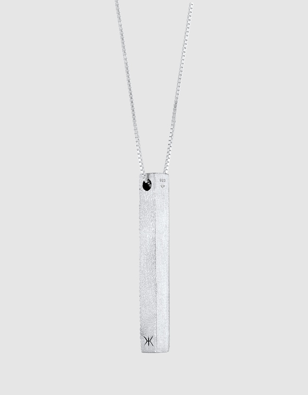 Kuzzoi - ICONIC EXCLUSIVE - Long Box Chain Necklace in Oxidised 925 Sterling Silver