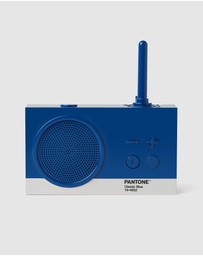 Lexon - Lexon GIFT Set PANTONE - Includes Mino+ Mini Speaker, Flip Classic Clock, Mina M Lamp, Thykho 3 Speaker - Classic Blue
