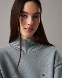 Calvin Klein Jeans - Cotton Mock Neck Jumper