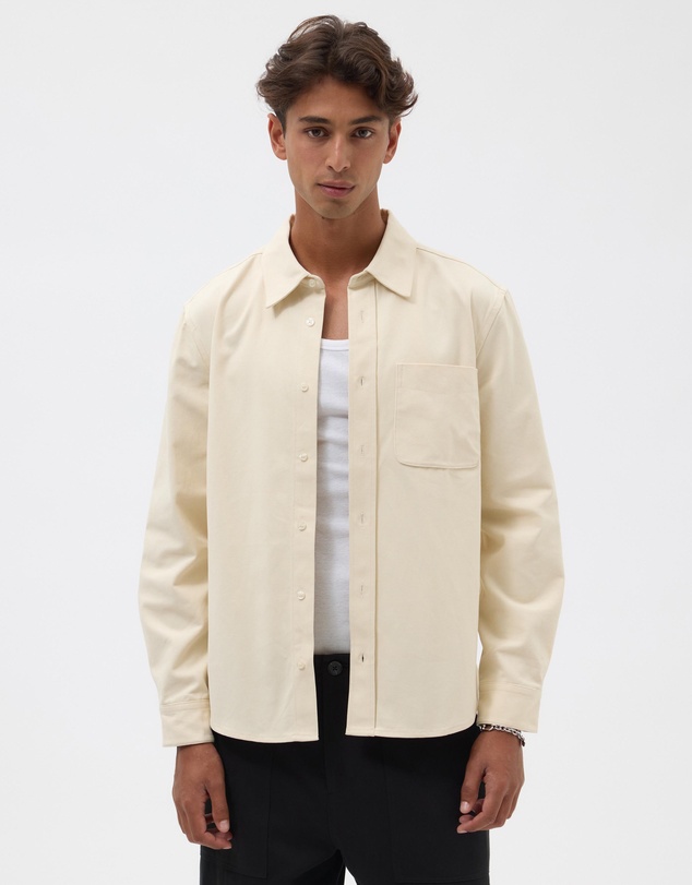 AERE - Brushed Organic Cotton Overshirt