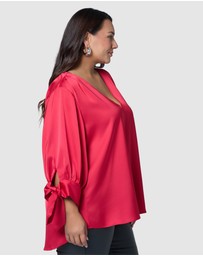 Pink Dusk by Curve Project - Charmed Blouse