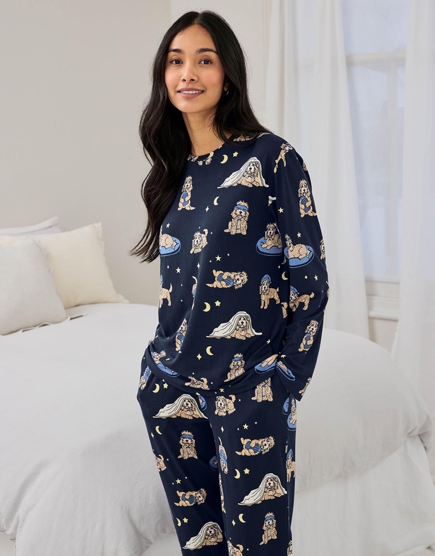 Chelsea Peers - Sleepy Dogs Long Pyjama Set