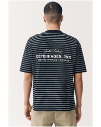 NEXT - Relaxed Fit Stripe Heavyweight 100% Cotton T-Shirt