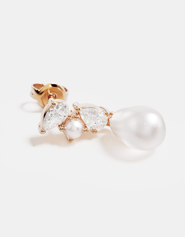 By Charlotte - Moments in Time Pearl Drop Earrings
