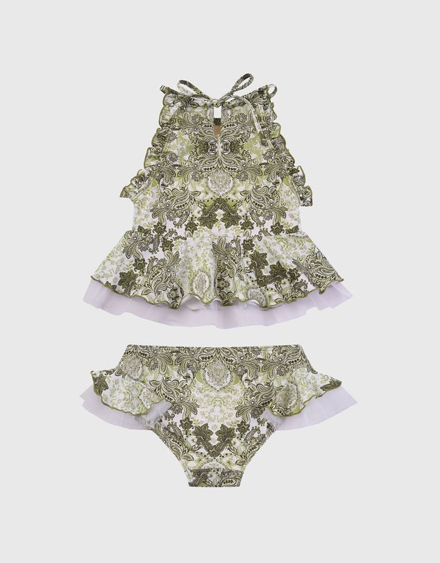 Aqua Blu Kids - Tapestry Halter Neck Bikini Set - Kids