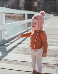 WITH LOVE FOR KIDS - Basics Thick Ribbed Long Sleeve Onesie - Babies