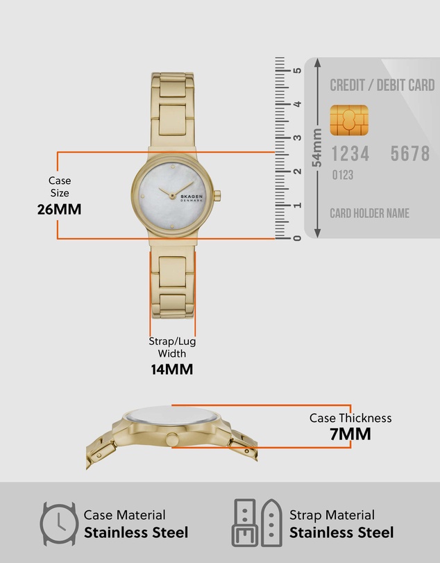 Skagen - Freja Lille Gold Tone Analogue Watch