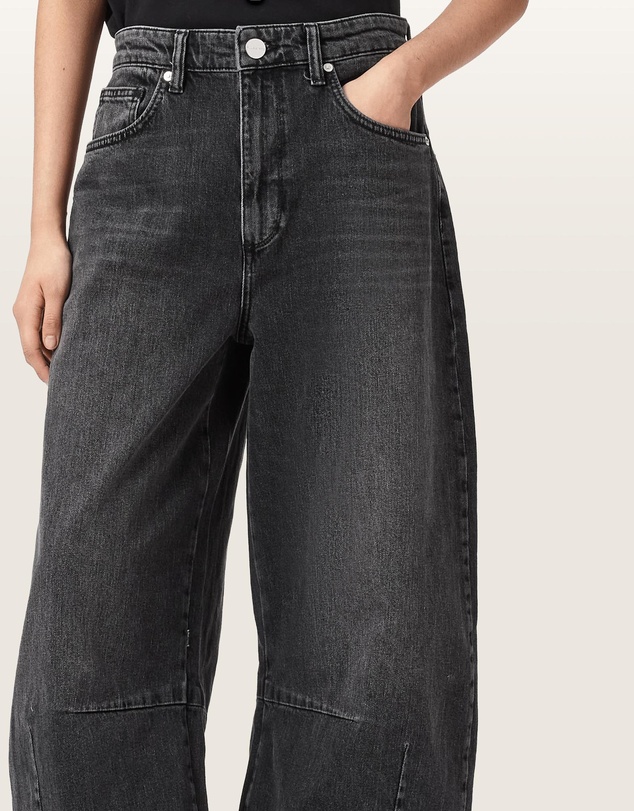 AllSaints - Payton Barrel Leg Denim Jeans
