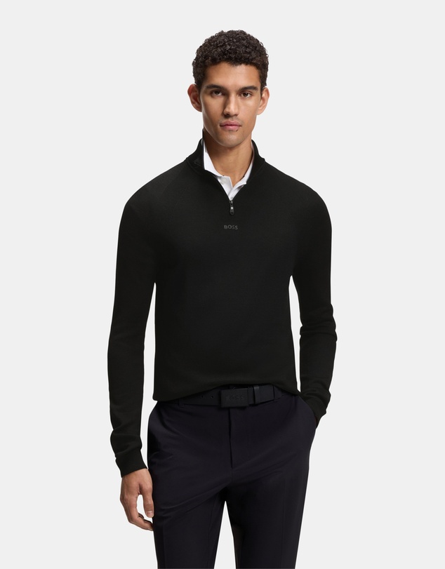 BOSS - KN_Tour Seamless QZ Knitwear