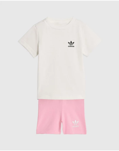 adidas Originals - Cycling Shorts and Tee Set - Babies-Kids