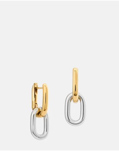 Daniel Wellington - Contrast Link Earrings Two Tone
