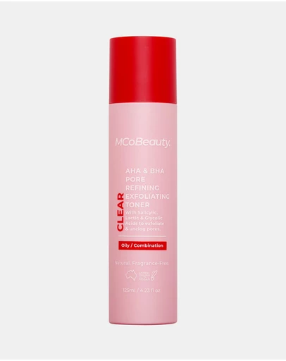 MCoBeauty - Clear AHA & BHA Pore Refining Exfoliating Toner 125ml