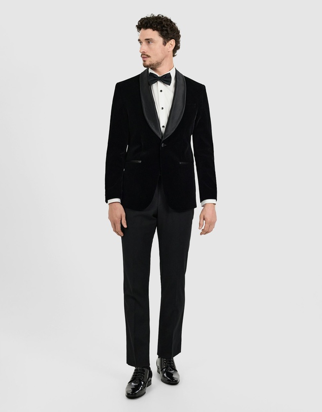 Tarocash - Obsidian Velvet Tuxedo Jacket