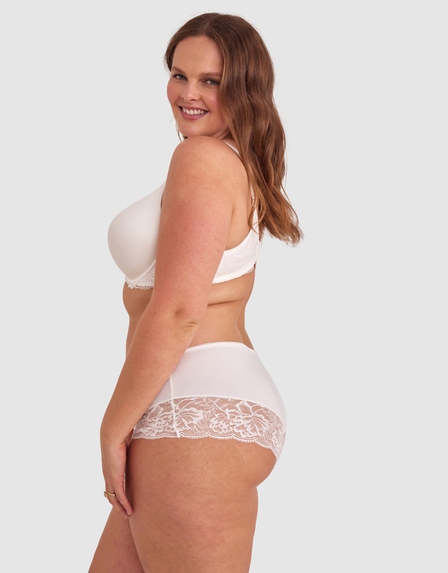 Bras N Things - Body Bliss Lace Full Cup Bra - Ivory