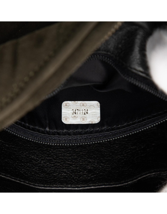Pre-Loved by Azura Reborn - Pre-Loved CC Diagonal Quilted Suede Tassel Diamond Camera Bag