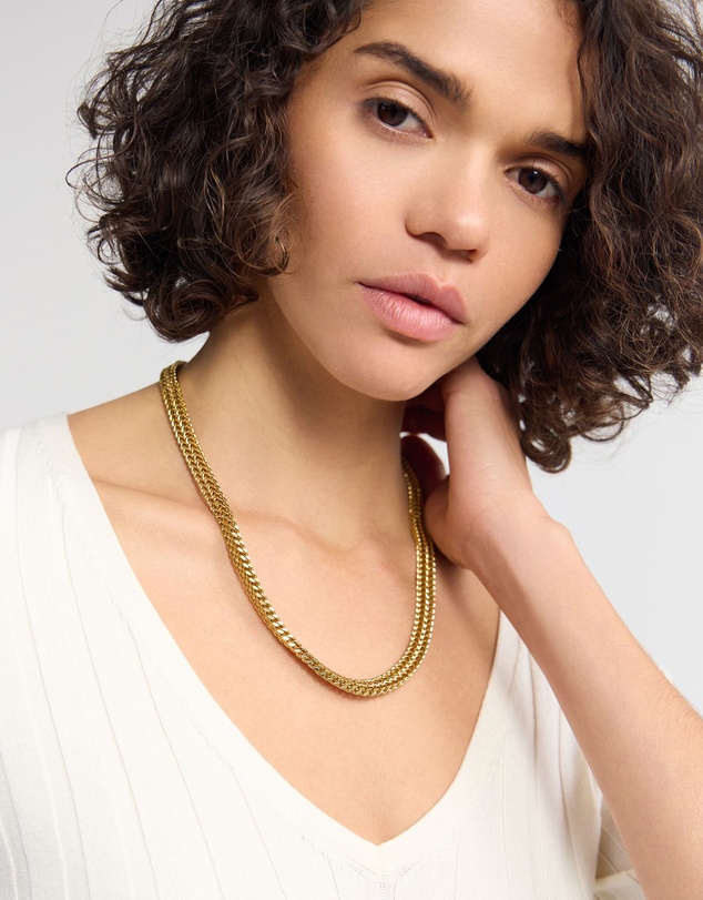 Oxford - Sabine Herringbone Chain Necklace